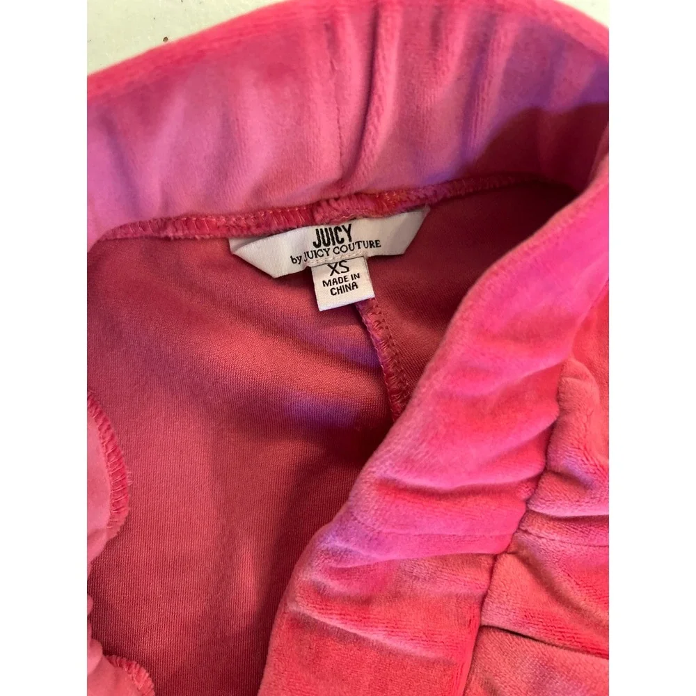 Juicy Couture Velour Joggers Sweatpants Drawstring Pockets Pink XS‎ Y2K